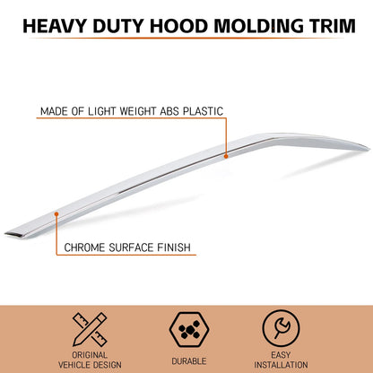 Hood Molding Trim Chrome for Cadillac SRX 2010-2016 22774203