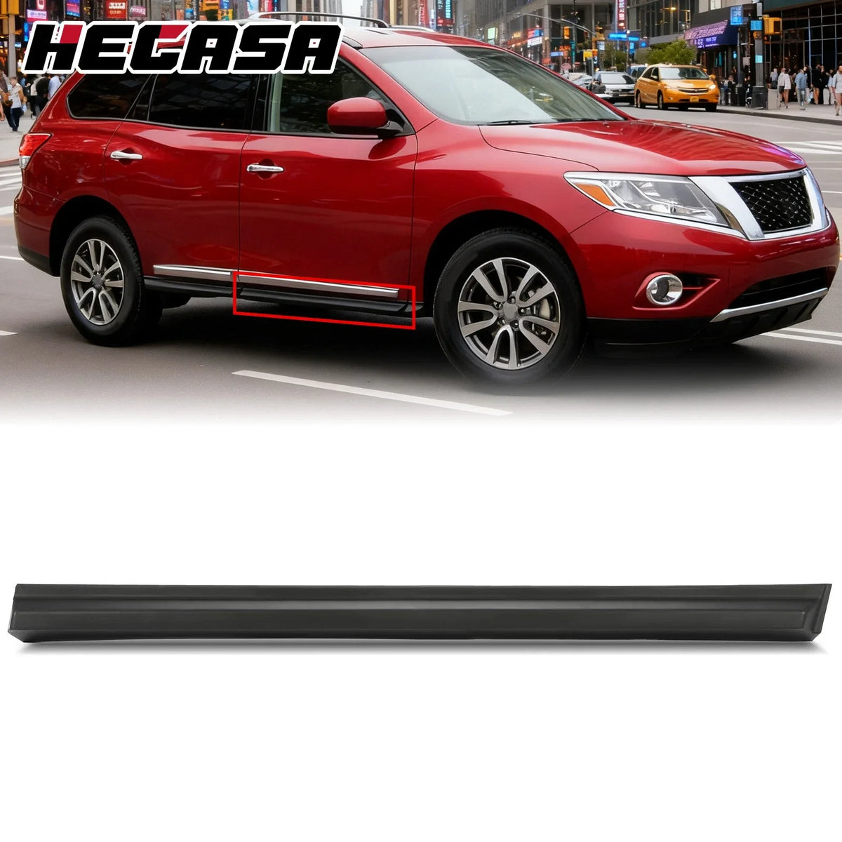 Front Right Door Lower Trim Molding for Nissan Pathfinder 2013-2015