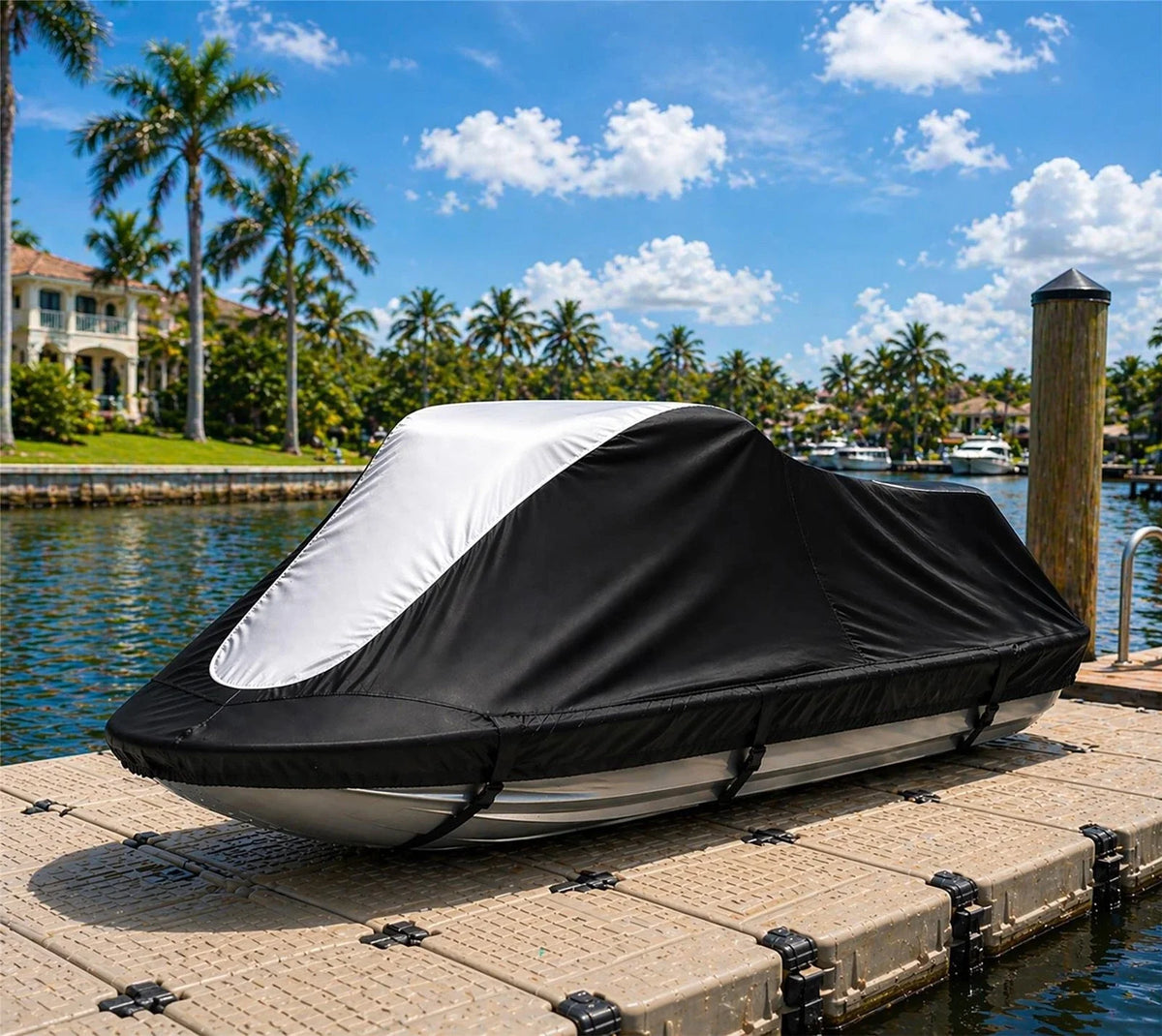 Jet Ski Cover for Sea Doo GTI LE (2002–2004) Black-Grey