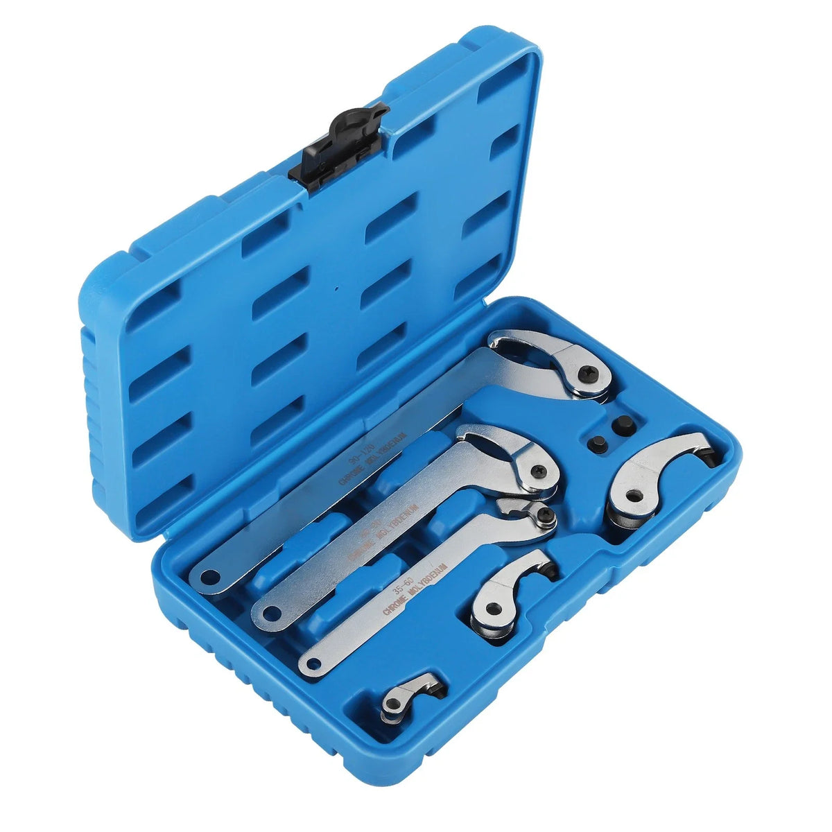 8x Adjustable Hook Pin Spanner Wrench Set 35-120
