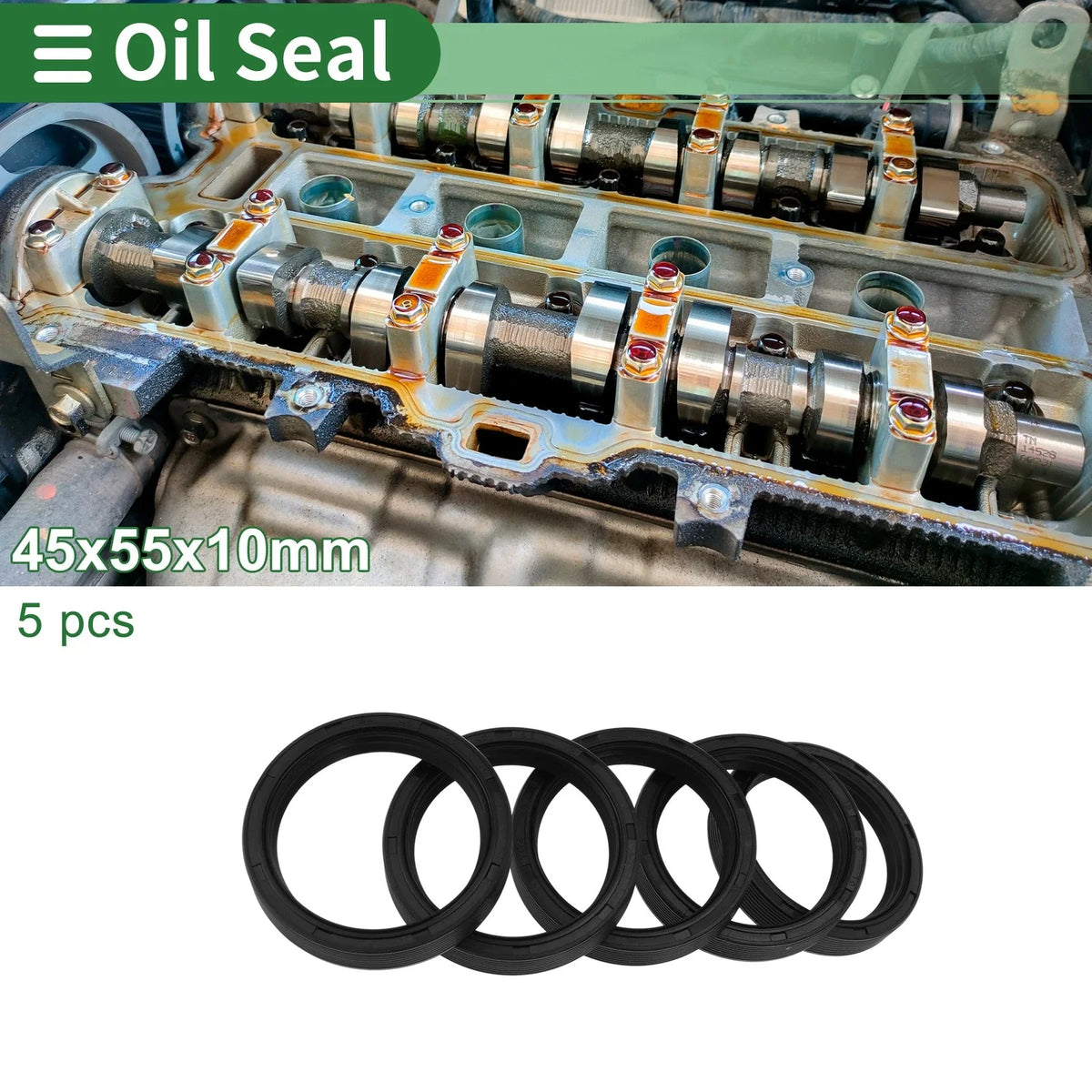 Oil Seal for Rotary Shaft (45x55x10mm)