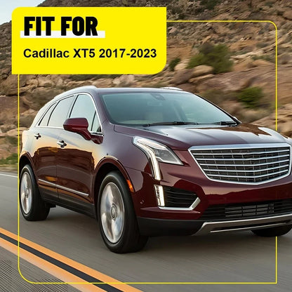Gloss Black Door Trim Set of 6 Window Pillar Posts for Cadillac XT5 2017-2023