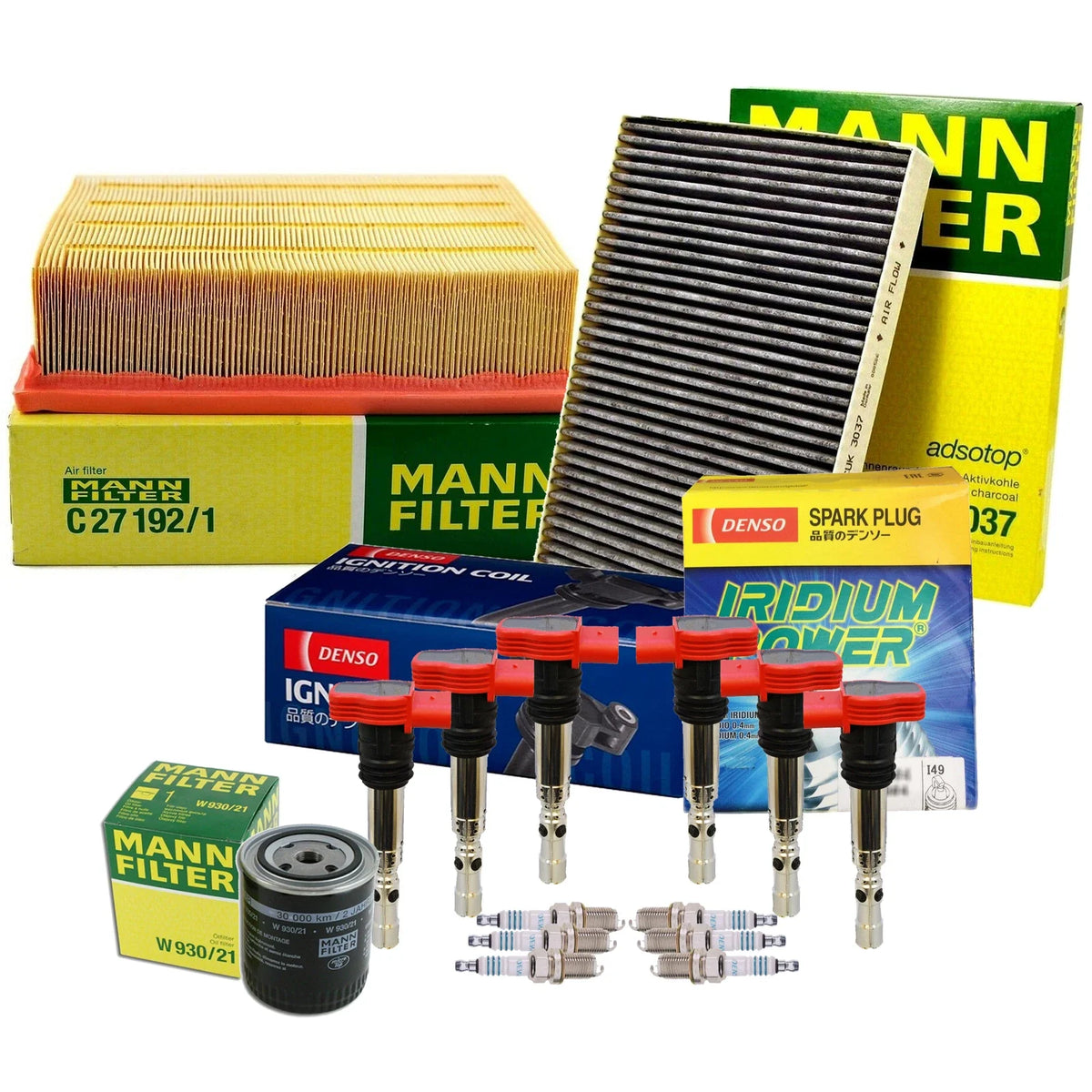Tune-Up Kit with 5 Iridium Power Spark Plugs for Audi AVK BGN