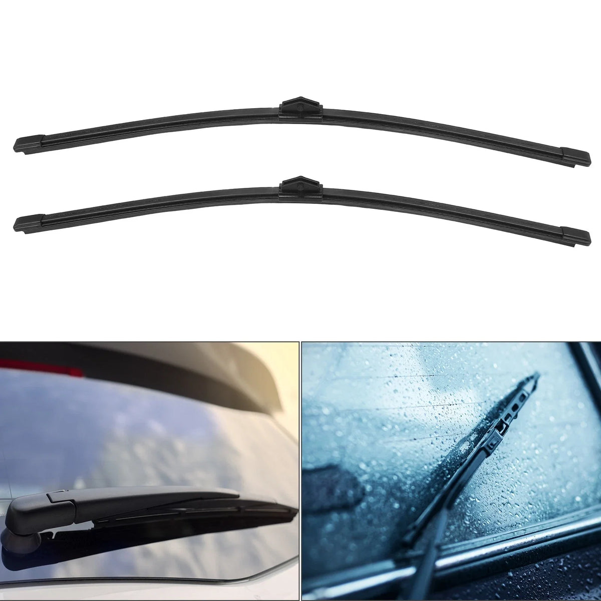 Pair of 15" Rear Windshield Wiper Blades for Volkswagen Touareg 