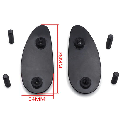 Black Mirror Block Off Plate for Honda CBR1000RR (2008–2021), VFR1200 (2010–2014)