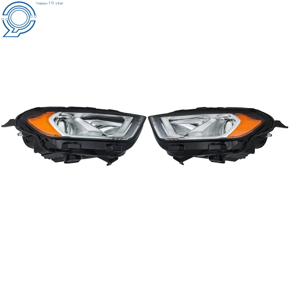Chrome Bezel for Ford EcoSport (2018–2023) Halogen Headlight LED DRL Pair