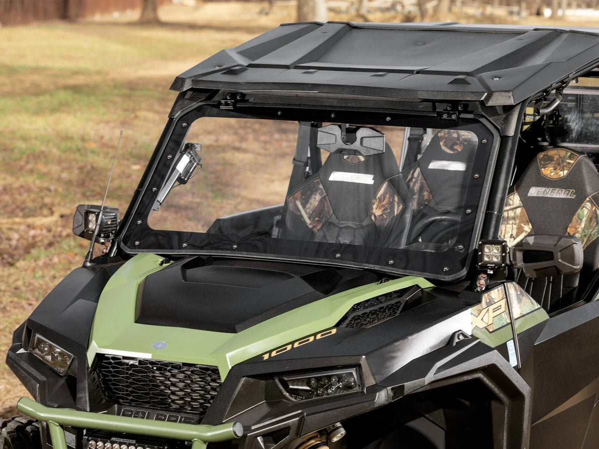 SuperATV Maxdrive Power Flip Windshield for Polaris General 1000 (2016–2023)