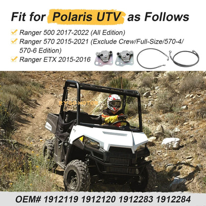 Front Brake Calipers with Hose Lines for Ranger 500 570 2015-2021