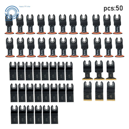 Set of 50PCS Titanium Blades for Oscillating Tool Saw