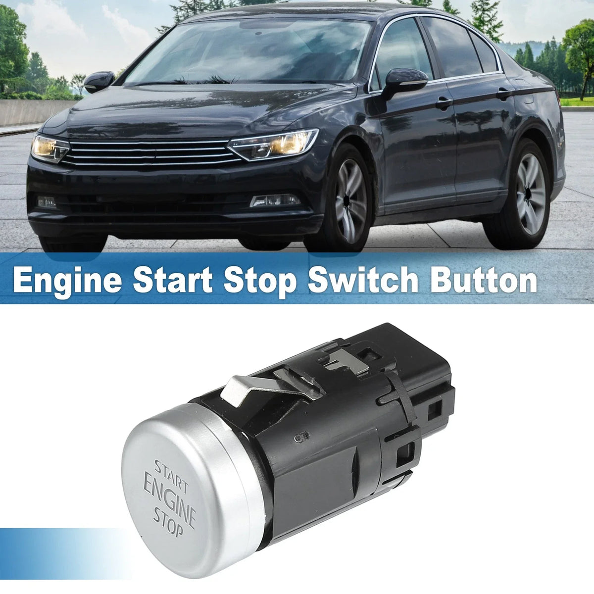 Engine Start Stop Switch Button for Volkswagen Magotan B8 (2017–2021)