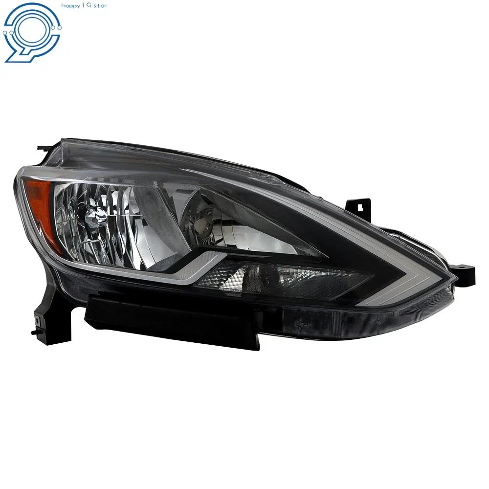 Passenger Side Clear Halogen Headlight for Nissan Sentra 2016-2018