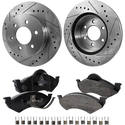 Brake Pad and Rotor Kit for 1998-1999 Dodge Dakota Durango
