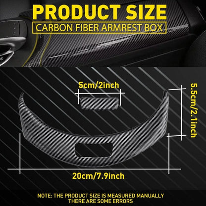 Carbon Fiber Center Console Armrest Box Cover for Benz GLC Class X253 (2015–2020)