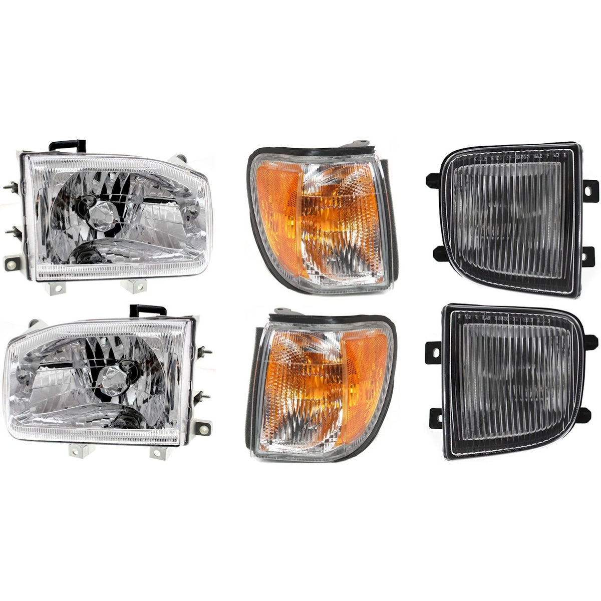 Headlight Kit 6pc for Nissan Pathfinder (1999–2004)