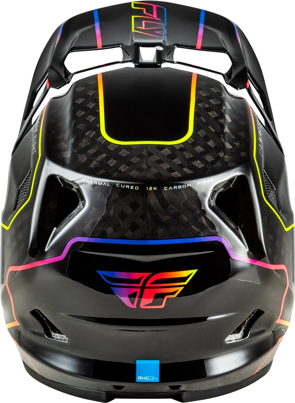 Fly Racing Werx R Flow Carbon Helmet for Medium Size (Black Carbon)