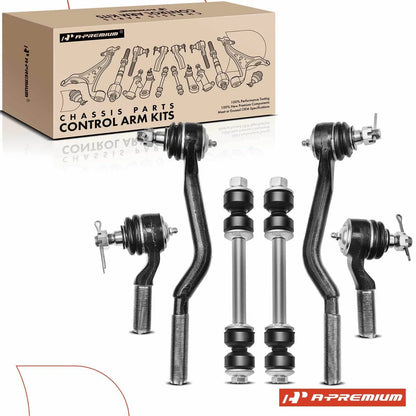 6X Front Stabilizer Bar Tie Rod End for Nissan Frontier (1998–2004) RWD