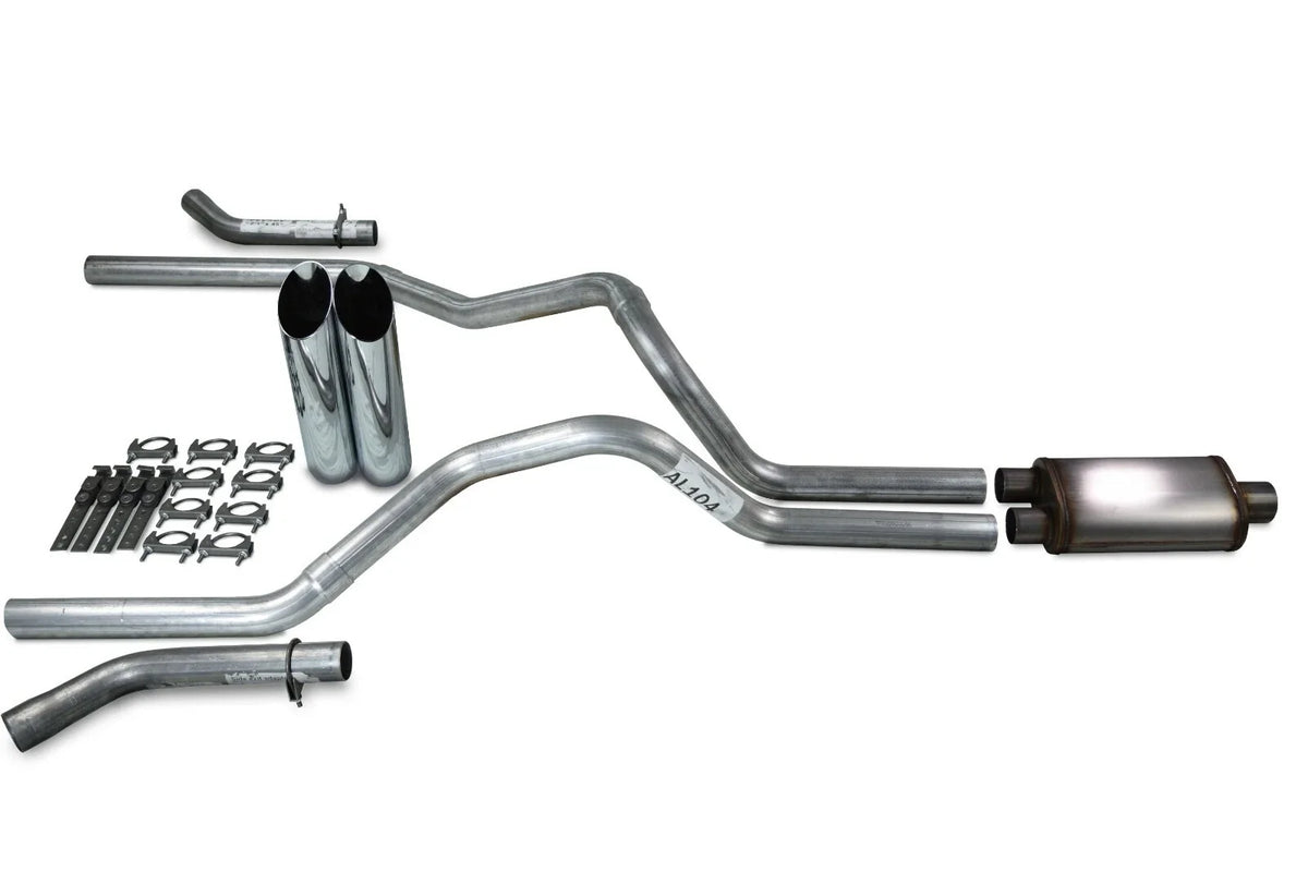 Dual Exhaust Kit for Chevy GMC 1500 (1999–2006) - 2.5" Stainless Tips
