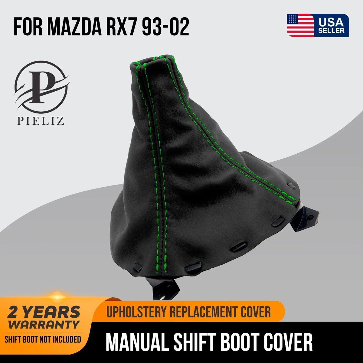 Shift Boot for Mazda Miata RX7 (1993–2002) - Black PVC Leather