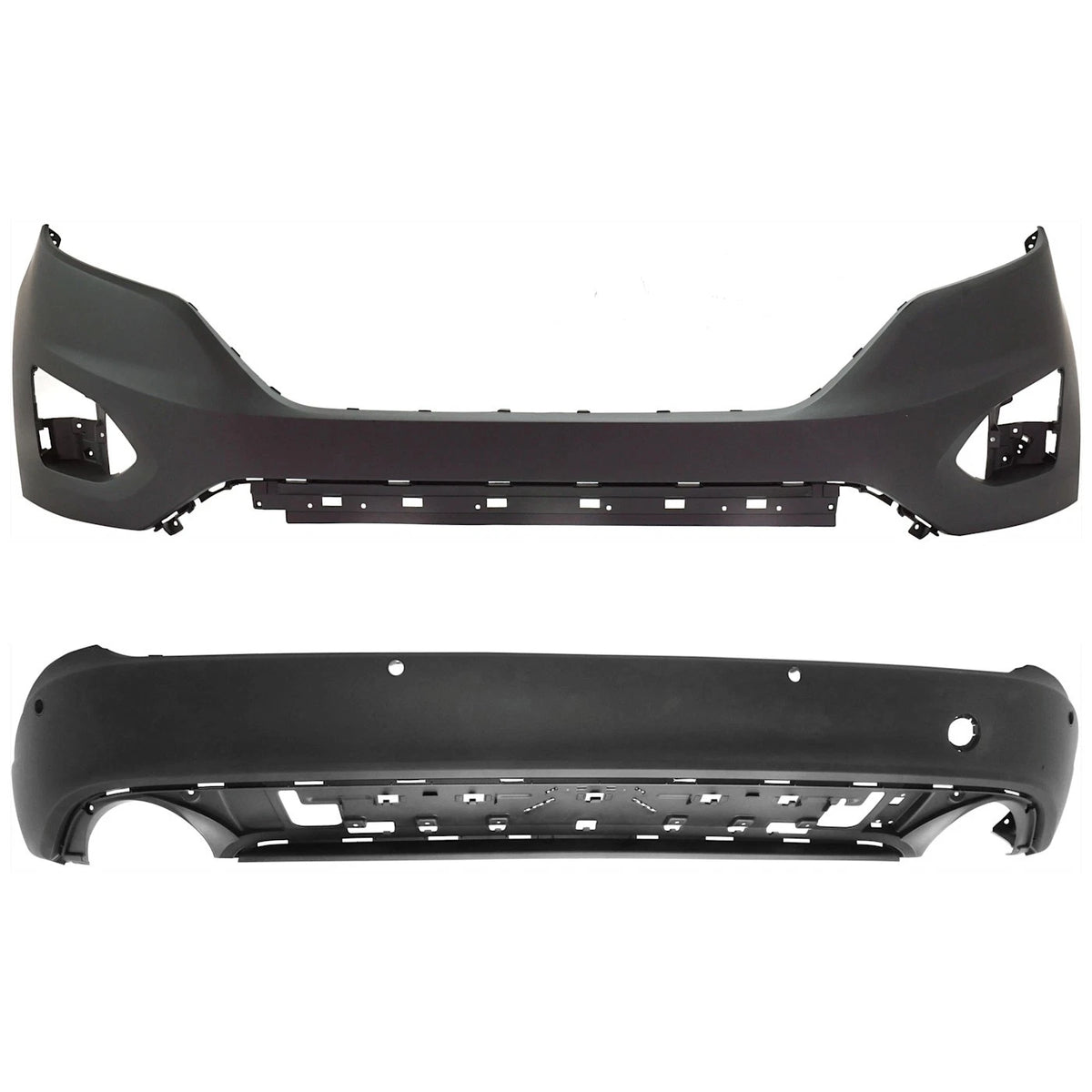 Bumper Covers Set of 2 Rear Upper for Ford Edge (2015–2018)