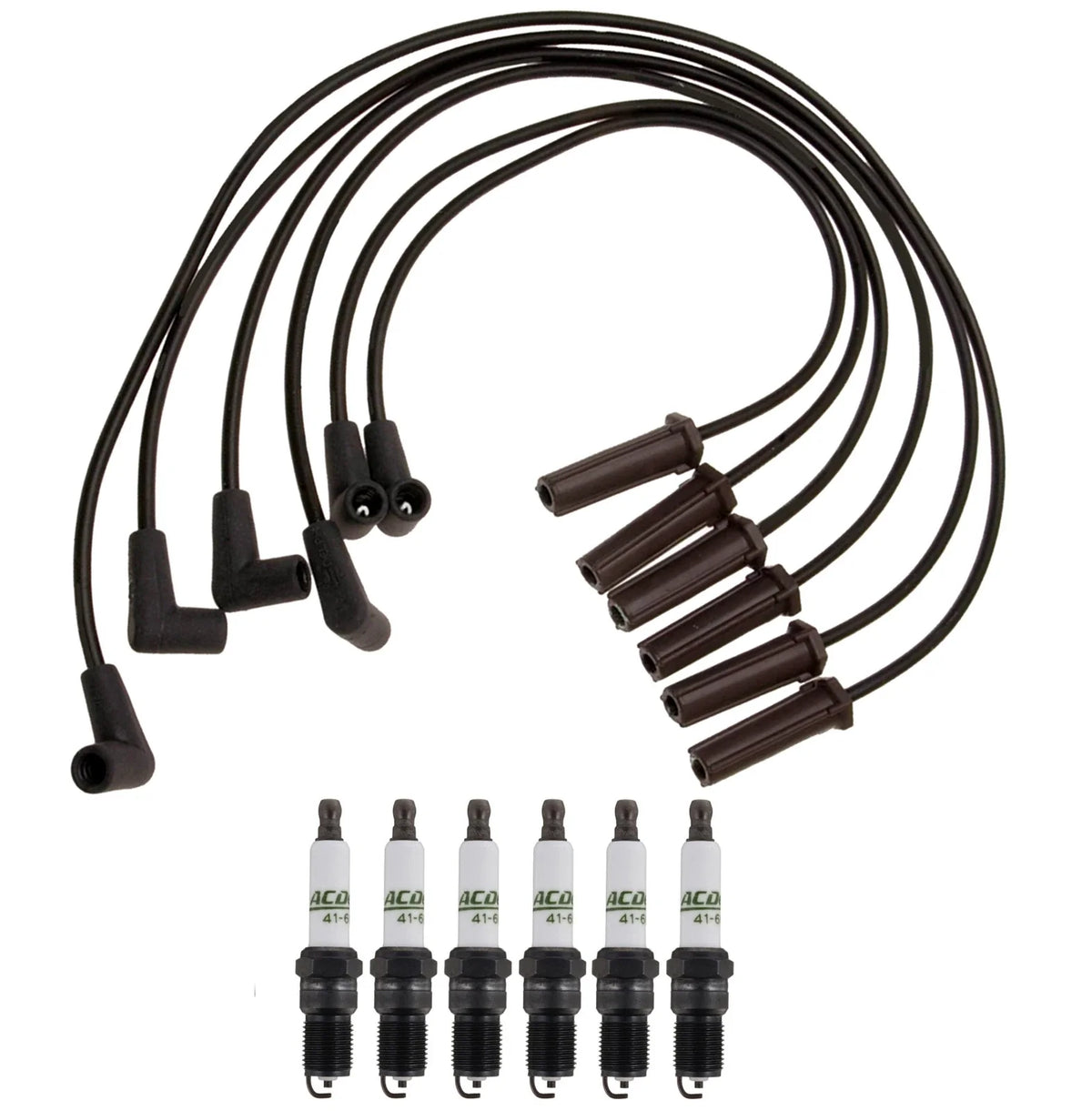 Ignition Wire Set & 6 ACDelco Spark Plugs for Camaro 3.8 V6 (1993–2002)