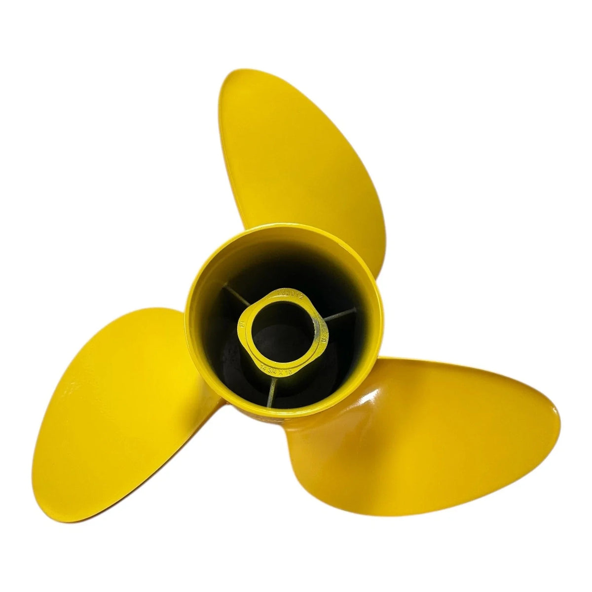 RH Yellow SS Propeller 3 x 14 3/4 x 16 for Evinrude Johnson (763912)