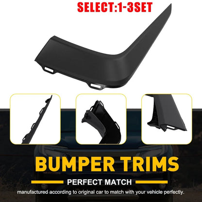 Upper Bumper Molding Front Left for Honda Pilot 2019-2022, Black