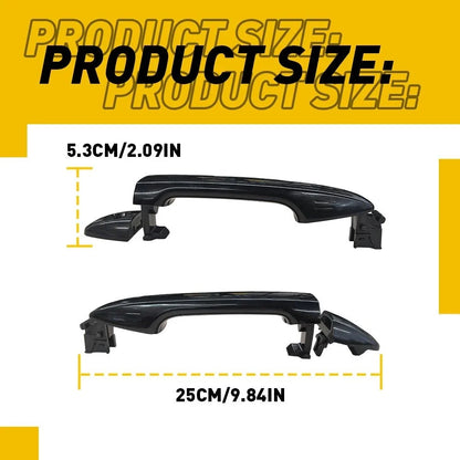 Sliding Door Handle Pair - Black Primed Finish for Toyota Hilux N70
