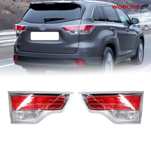 2X Tail Light for Toyota Highlander (2014–2016) Inner Driver & Passenger Side