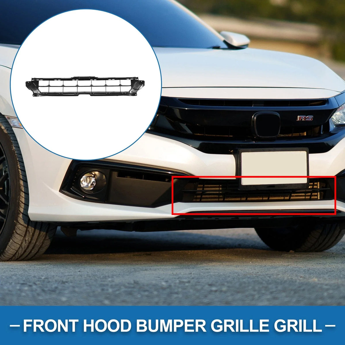 Front Hood Bumper Grille for Honda Civic (2019)