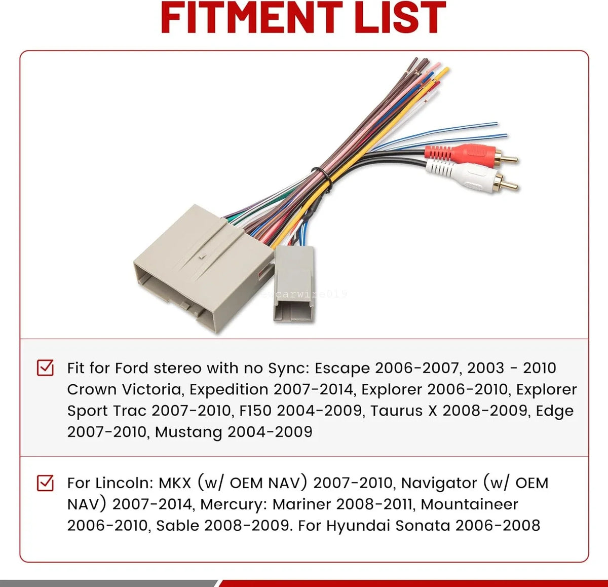 Radio Wiring Harness with Antenna Adapter for F-150 (2004-2009)