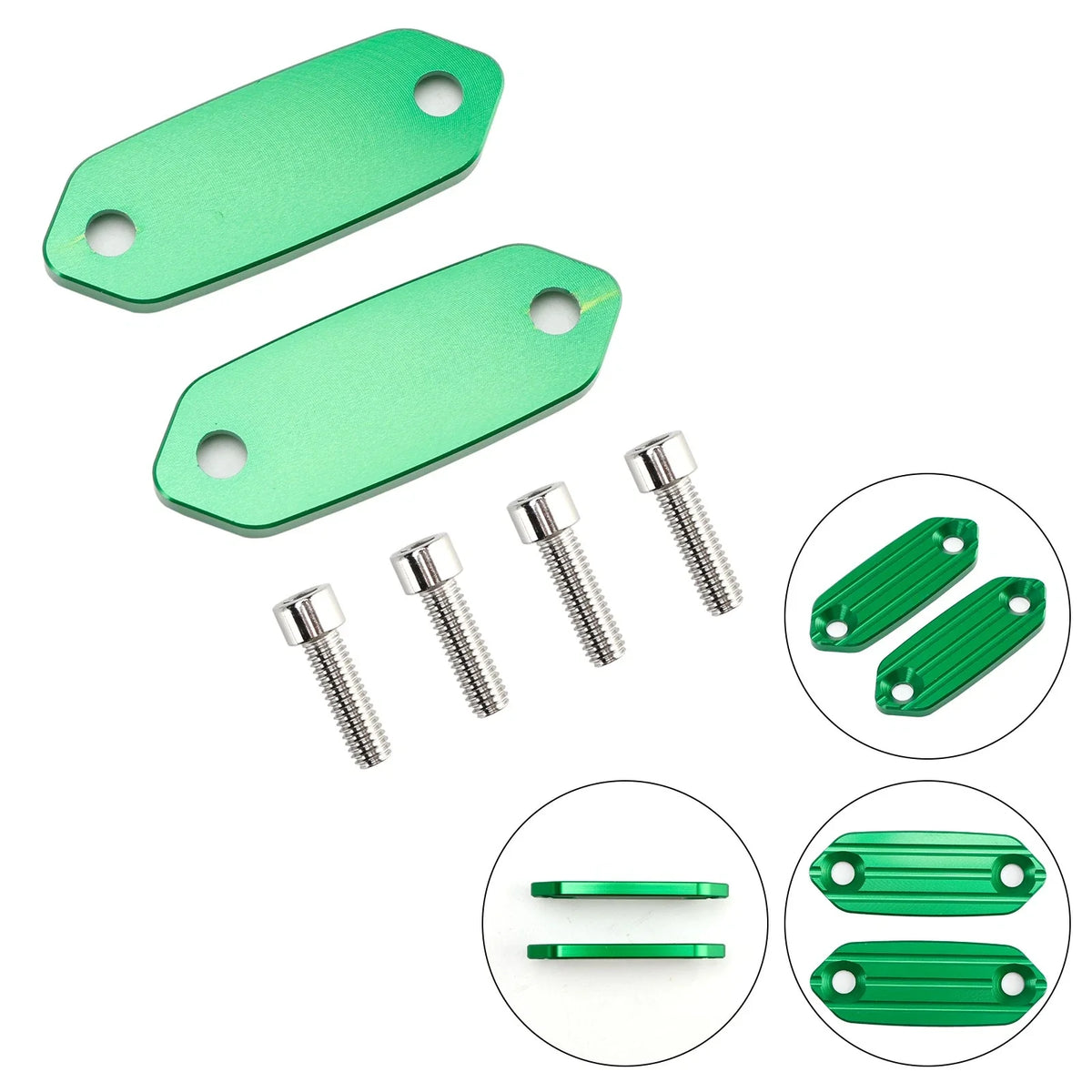 Mirror Delete Block Off Plates for Kawasaki Ninja 125/250/SL/300/400/650