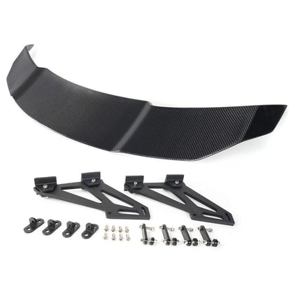 Universal Adjustable Carbon Fiber Spoiler for Racing Vehicle Trunks