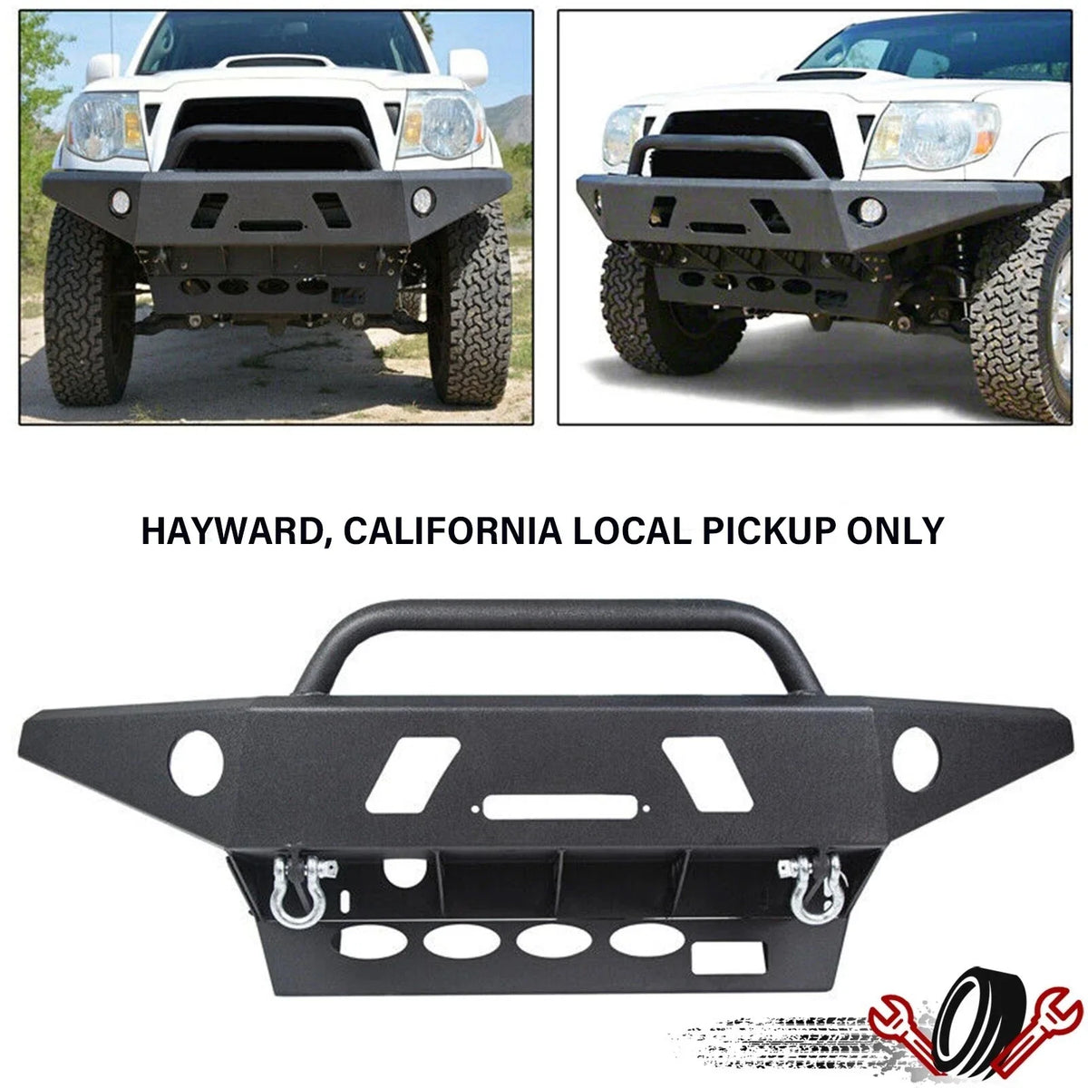 Front Bumper for Tacoma (2005–2015) Winch Ready LED Hole Off-Road Steel