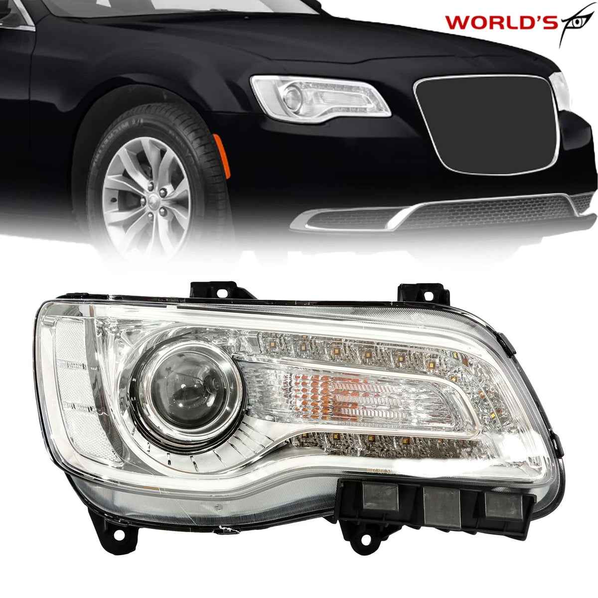 Halogen Headlight for Chrysler 300 (2018–2023) Right Side