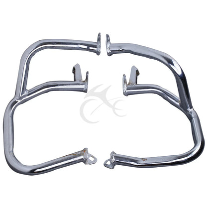 Front Rear Engine Guards Crash Bars for Honda Goldwing GL1800 (2001–2017) Chrome