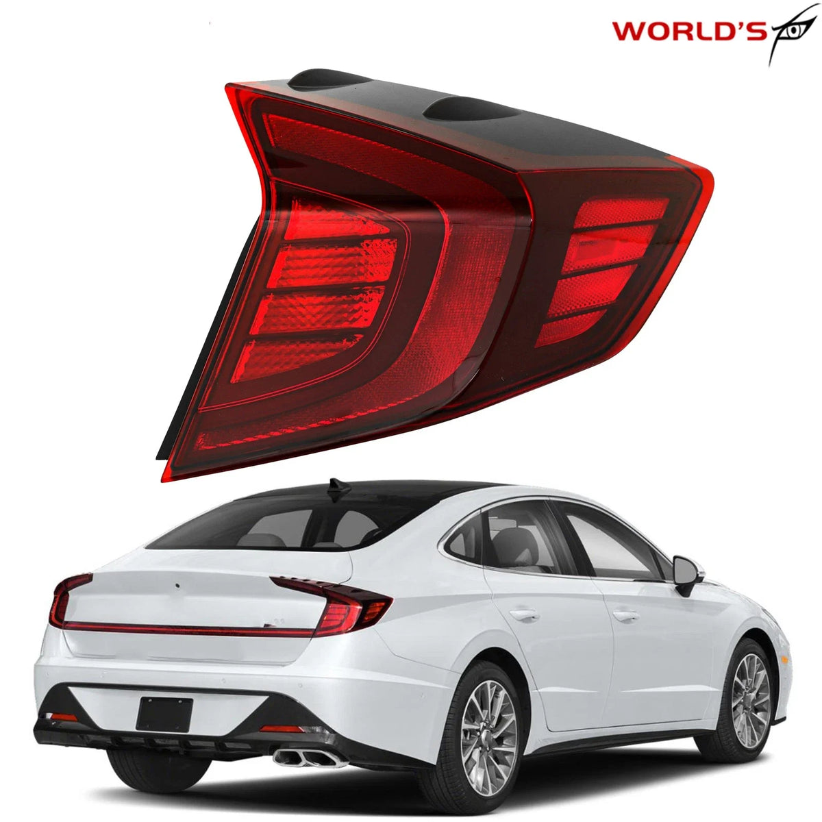 LED Rear Outer Right Tail Light for Hyundai Sonata (2020–2022)