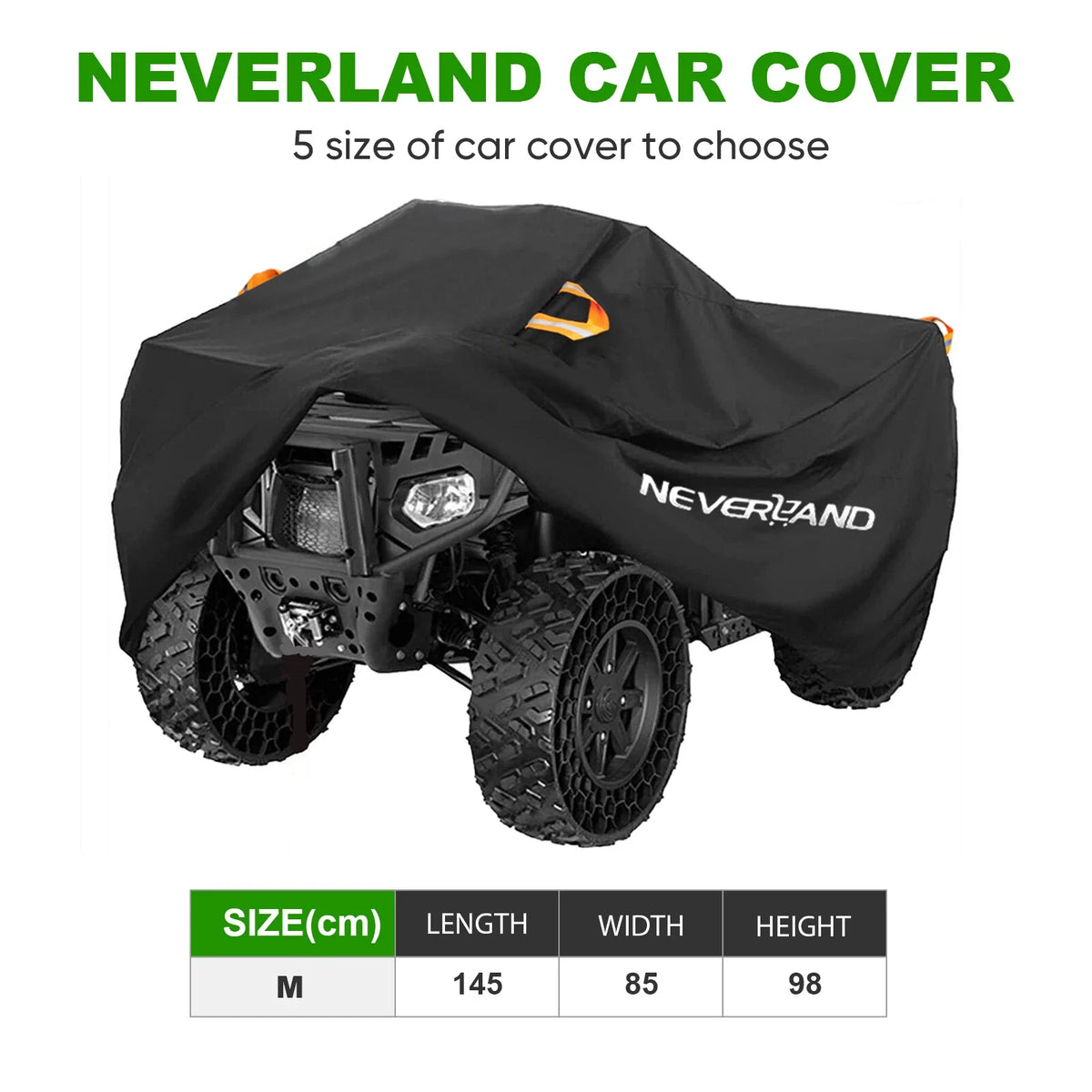 ATV Cover for Quad Bike M Size - Waterproof (Universal Fit)