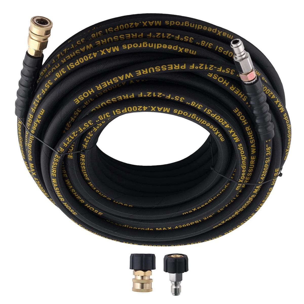 100ft High Pressure Washer Hose 3/8" for 4200PSI Applications