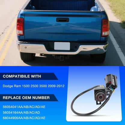 Rear View Backup Tailgate Camera for Dodge Ram 1500 2500 3500 (2009–2012)