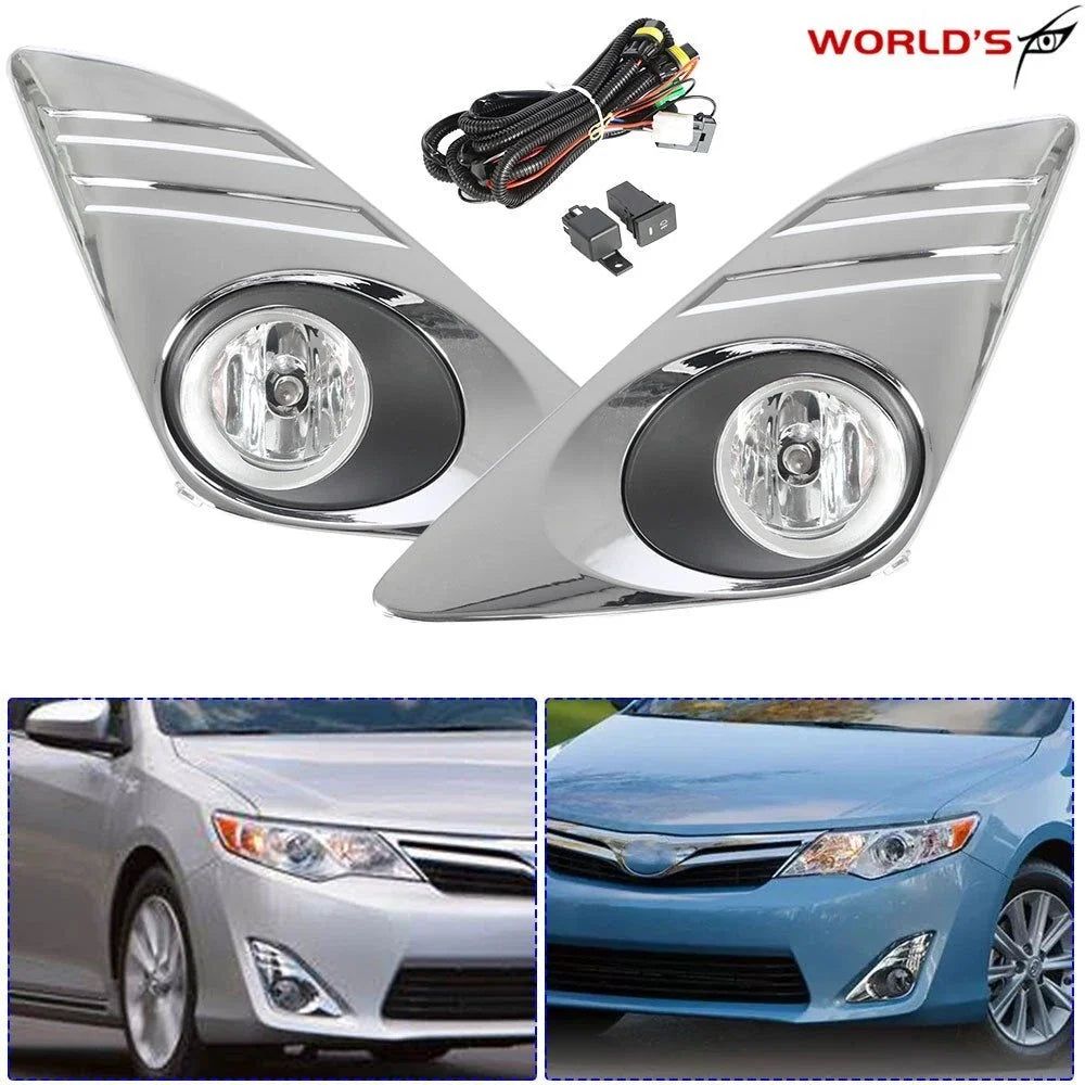 Fog Lights with Chrome Cover for Toyota Camry (2012–2014)