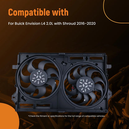 Cooling Fan 4 Pins 240W for Buick Envision 2016-2020 22942915 84268014
