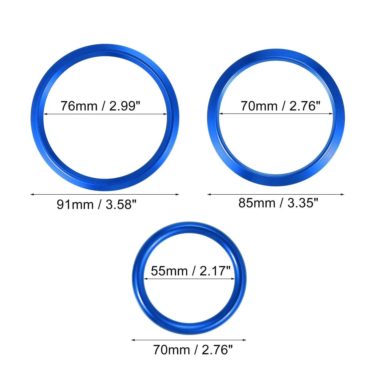 7-Piece Air Conditioning Outer Vent Ring Covers for A-Class Mercedes