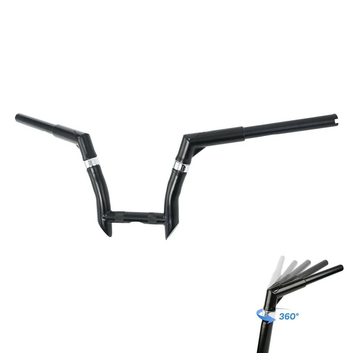 Ape Hanger Handlebar 1-1/4" 8" Rise Adjustable for Harley 2011-2023