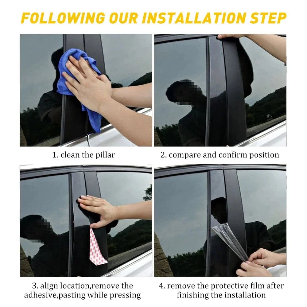 Window Pillar Posts Molding Set for Honda Civic Sedan (2006-2011)