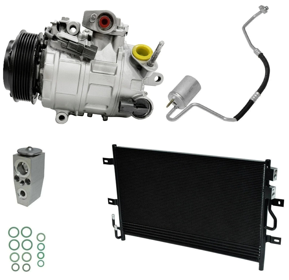 AC Compressor Kit With Condenser for Police Interceptor Sedan 3.5L (2016–2016)