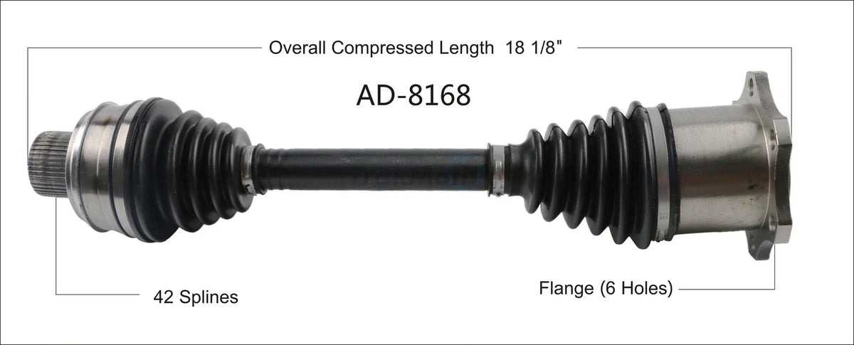 Surtrack CV Axle Shaft for Front Passenger Right AAR (AD-8168)