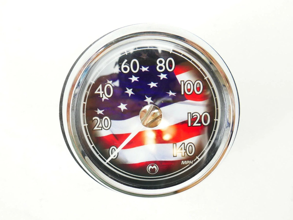 3In Speedometer 140 MPH for Harley Davidson (USA Flag) (2019) 8630-00037-19