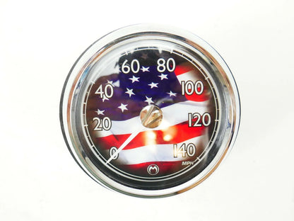 3In Speedometer 140 MPH for Harley Davidson (USA Flag) (2019) 8630-00037-19