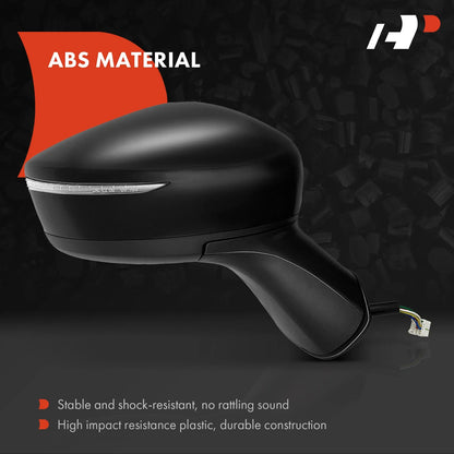 2X Front Mirrors with Turn Signal for Nissan Versa Note (2015-2019)