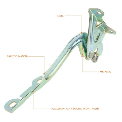 Right Side Steel Engine Hood Hinge for 2016-2022 Chevy Spark